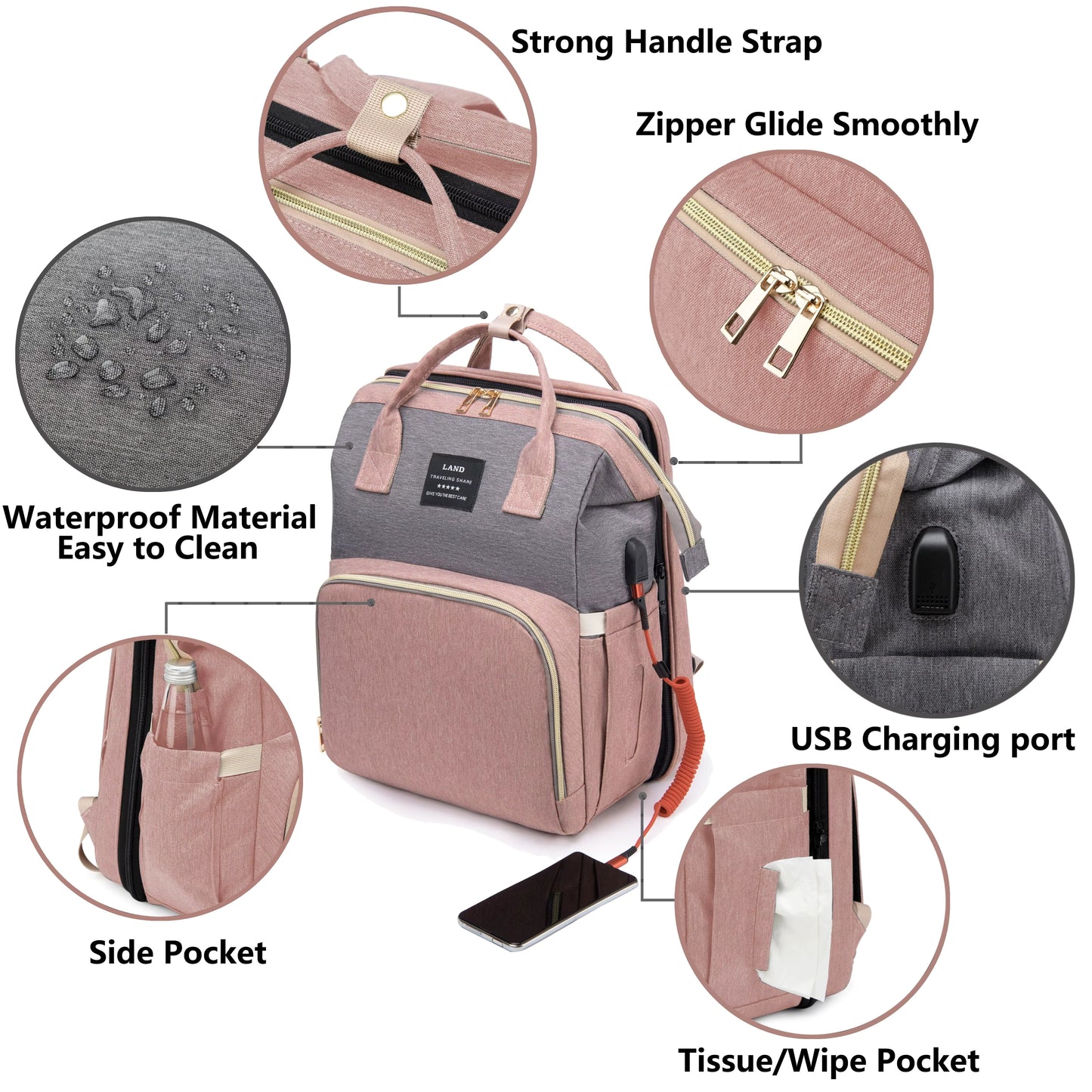 Teeny Traveler Compact Diaper Backpack